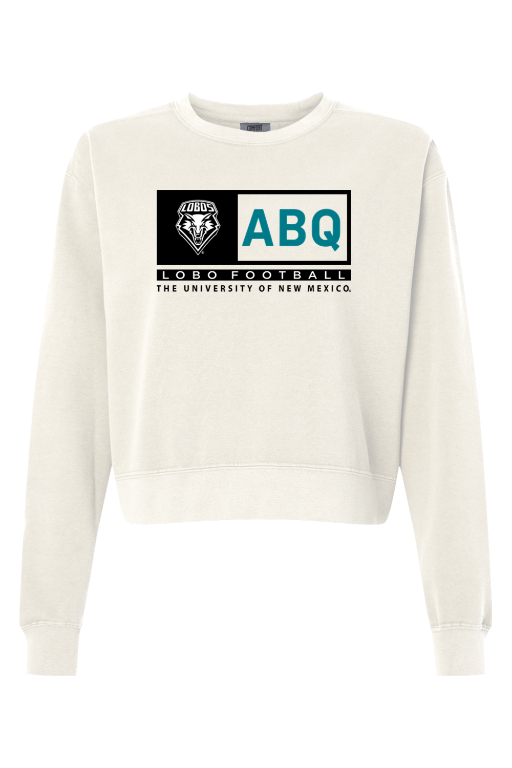 ABQ Heritage Football - Comfort Colors Women's Garment-Dyed Mid-Length Crewneck Sweatshirt