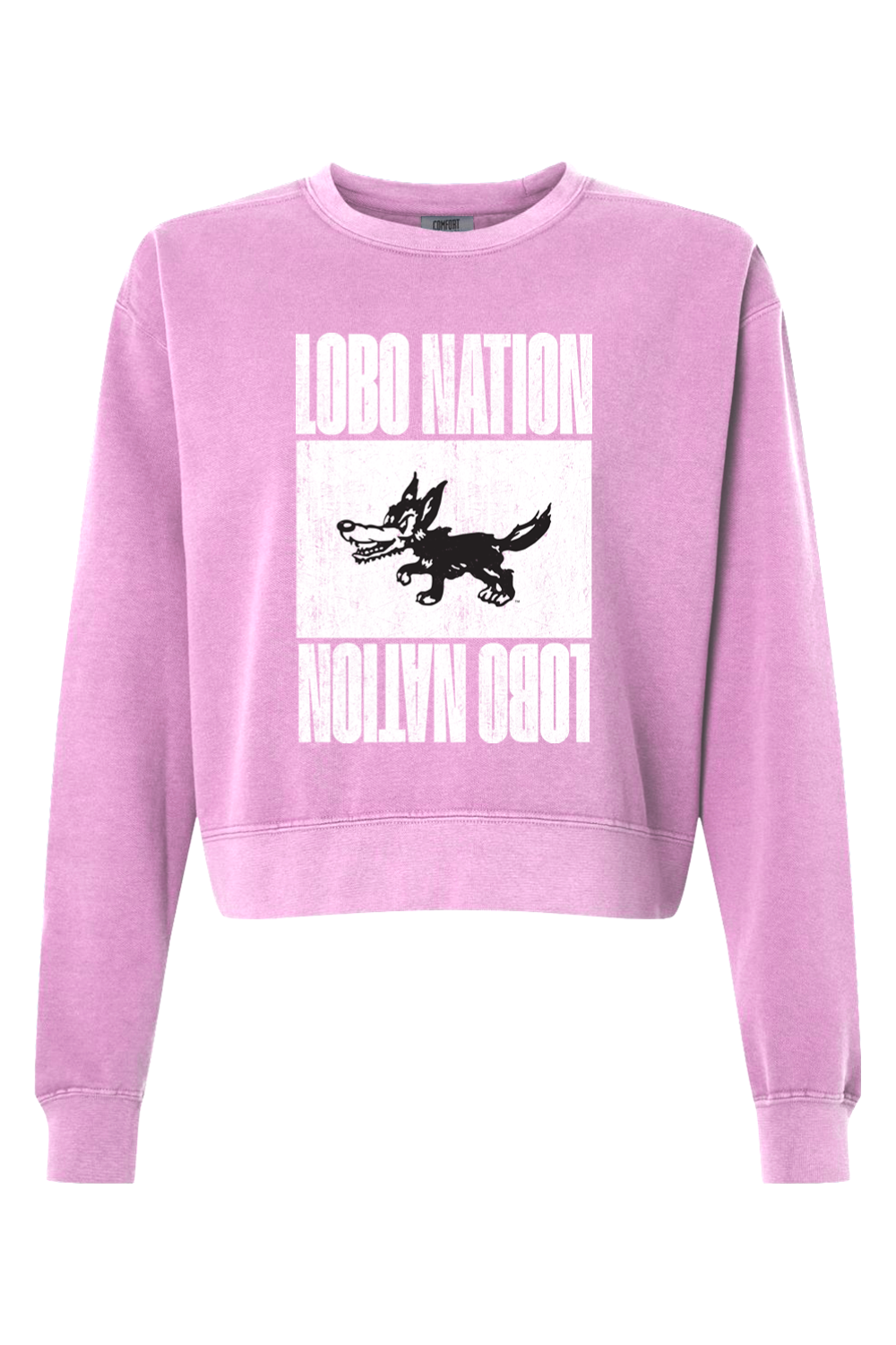 Lobo Nation Vintage - Comfort Colors Women's Garment-Dyed Mid-Length Crewneck Sweatshirt