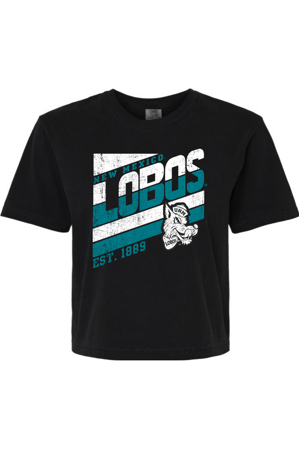 Lobos Retro-stripe - Comfort Colors Women's Heavyweight Boxy T-Shirt