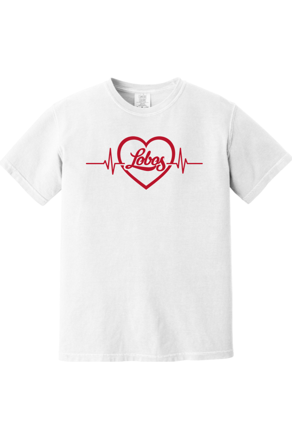 Lobos Beating Heart - Comfort Colors Ringspun Short Sleeve Shirt