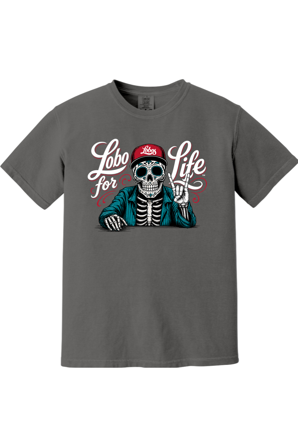 Lobo for Life Sugar Skull - Comfort Colors Ringspun Short Sleeve Shirt