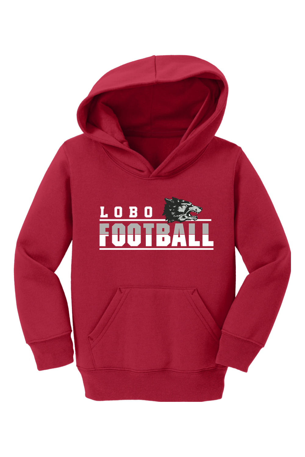 Lobo Football Classic - Port & Company Toddler Core Fleece Pullover Hooded Sweatshirt