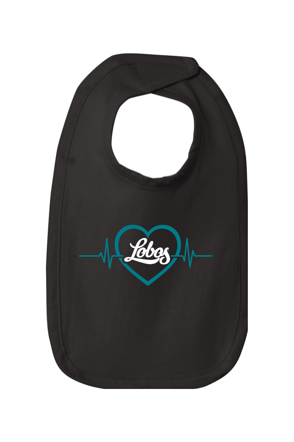 Lobos Heartbeat - Rabbit Skins Infant Premium Jersey Bib