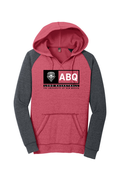 ABQ Heritage Basketball - District Women's Lightweight Fleece Raglan Hoodie