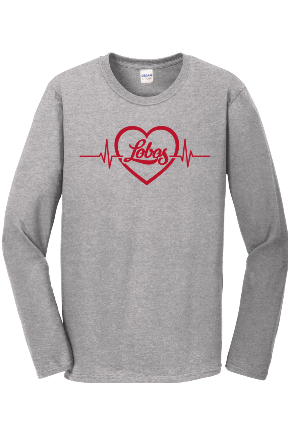 Lobos Beating Heart - Gildan Softstyle Long Sleeve T-Shirt