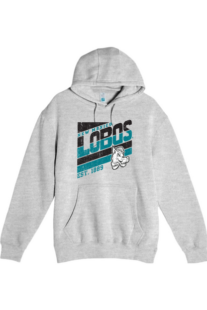 Lobos Retro-Stripe - Lane Seven Unisex Premium Pullover Hooded Sweatshirt
