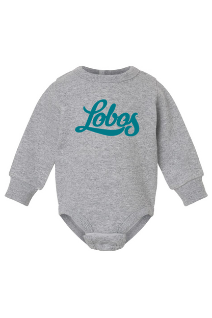 Lobos Script - Rabbit Skins Infant Fleece Bodysuit