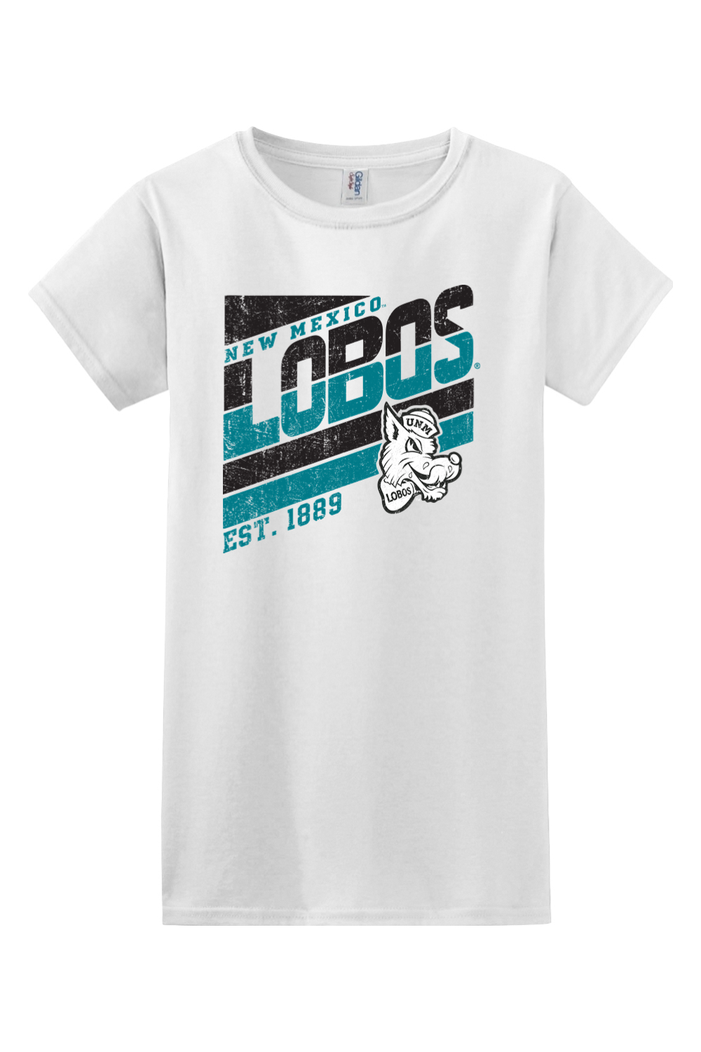 Lobos Retro-Stripe - Gildan Softstyle Ladies' T-Shirt