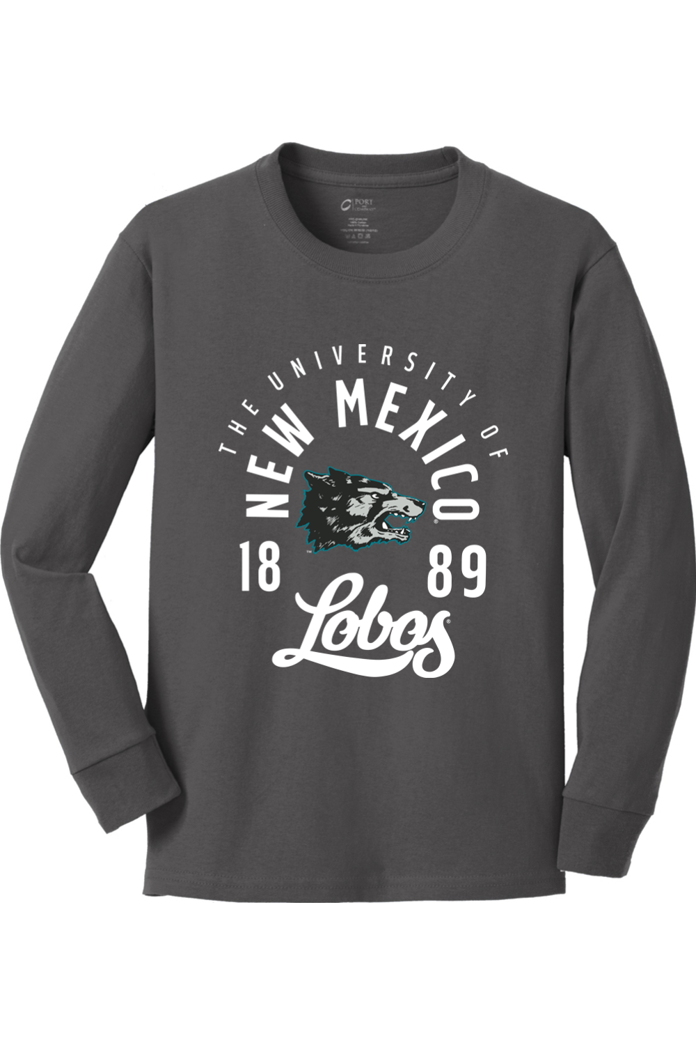 Lobos Legacy 1889 - Youth Port & Company Long Sleeve Core Cotton Tee