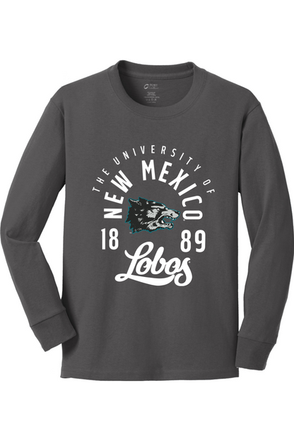 Lobos Legacy 1889 - Youth Port & Company Long Sleeve Core Cotton Tee