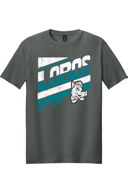 Lobos Retro-Stripe - Gildan Softstyle T-Shirt