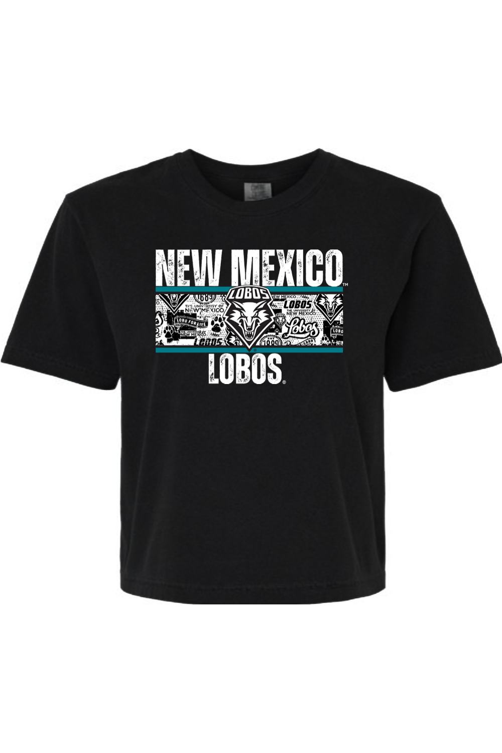 Lobos Heritage Collage - Comfort Colors Women's Heavyweight Boxy T-Shirt