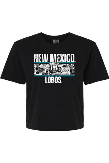 Lobos Heritage Collage - Comfort Colors Women's Heavyweight Boxy T-Shirt