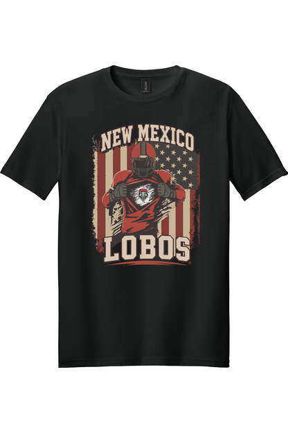 Lobos Gridiron Flag - Gildan Softstyle T-Shirt