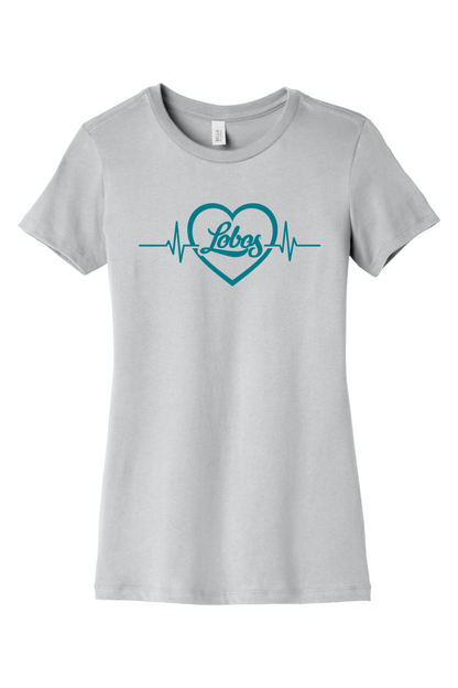Lobos Heartbeat - BELLA+CANVAS Women’s Slim Fit Tee