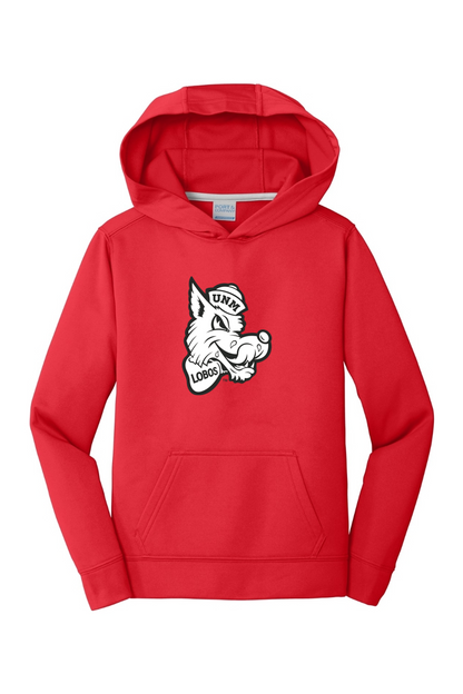 Retro Louie - Port & Company Youth Performance Fleece Pullover Hooded Sweatshirt