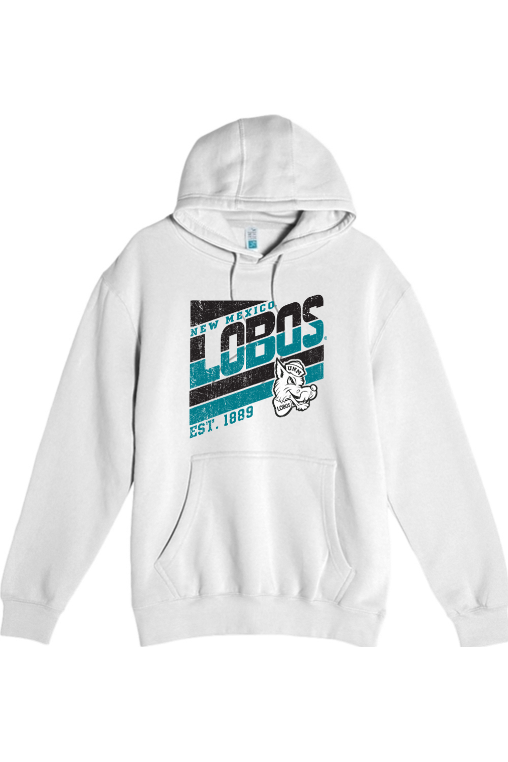 Lobos Retro-Stripe - Lane Seven Unisex Premium Pullover Hooded Sweatshirt