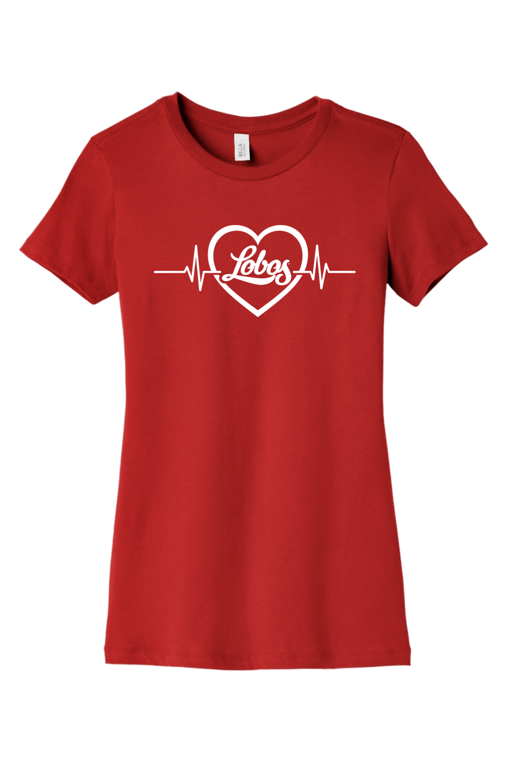 Lobos Heartbeat - BELLA+CANVAS Women’s Slim Fit Tee