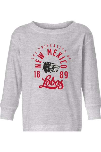 Lobos Legacy 1889 - Rabbit Skins Toddler Long Sleeve Fine Jersey Tee