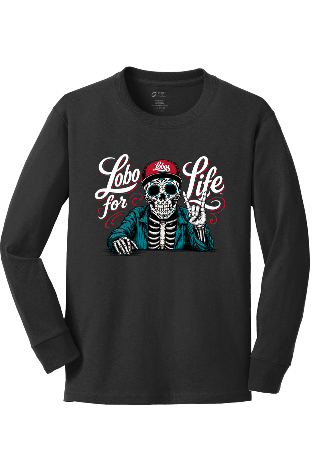 Youth Port & Company Long Sleeve Core Cotton Tee