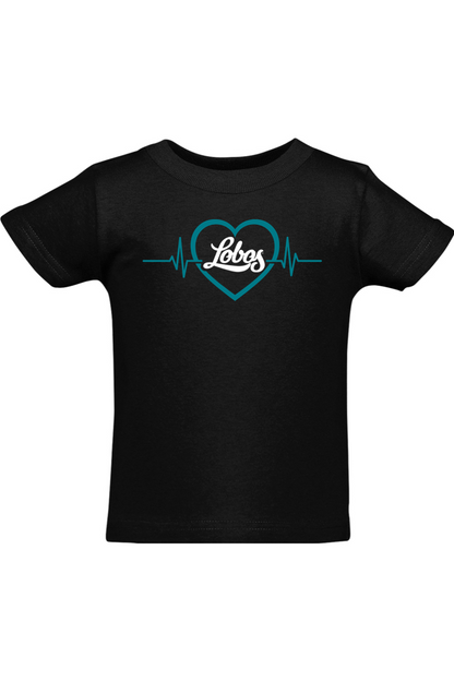 Lobos Heartbeat - Infant Rabbit Skins Cotton Jersey Tee