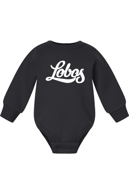 Lobos Script - Rabbit Skins Infant Fleece Bodysuit