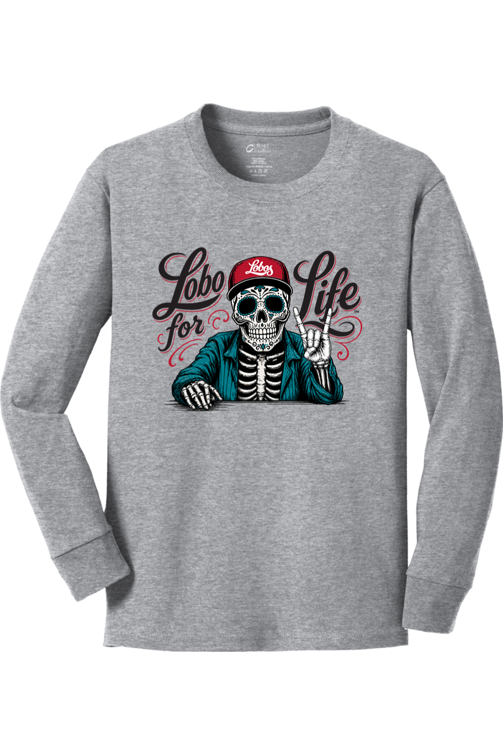 Youth Port & Company Long Sleeve Core Cotton Tee