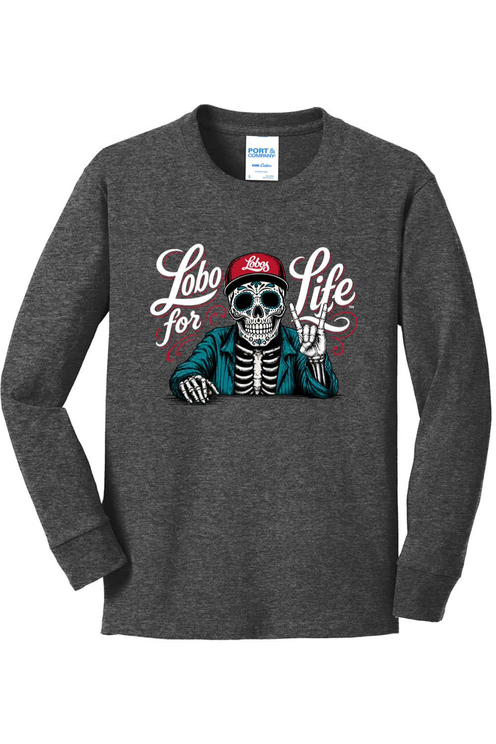 Youth Port & Company Long Sleeve Core Cotton Tee