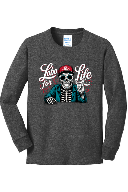 Youth Port & Company Long Sleeve Core Cotton Tee