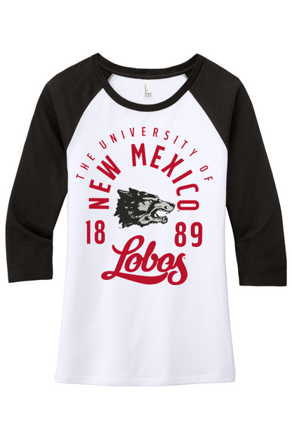 Lobos Legacy 1889 - District Women’s Perfect Tri 3/4-Sleeve Raglan