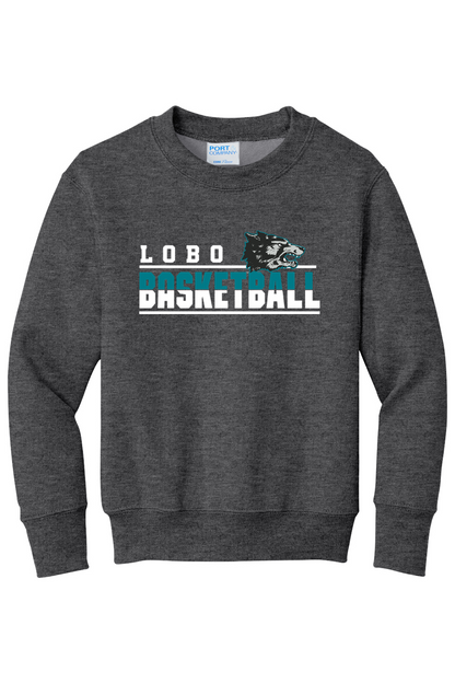 Lobo Basketball Classic - Port & Company Youth Core Fleece Crewneck Sweatshirt (PC78Y)