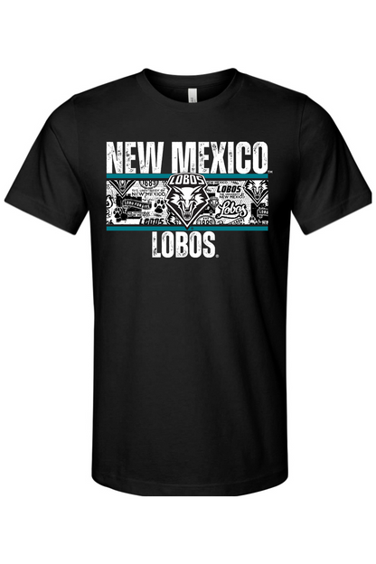 Lobos Heritage Collage - Bella + Canvas Jersey Tee
