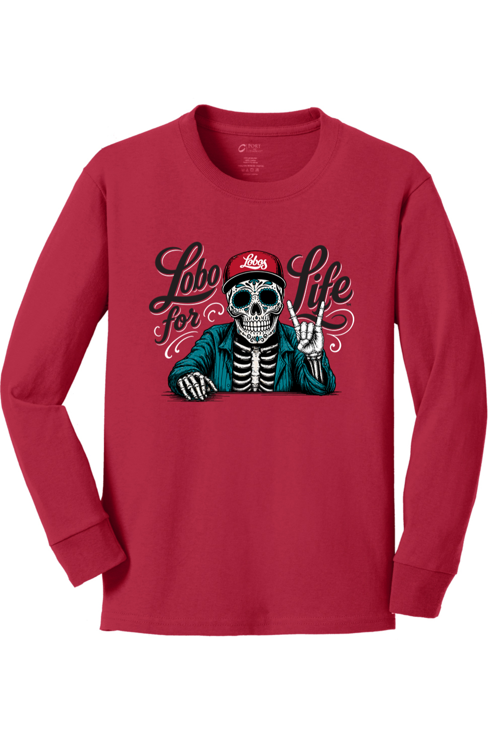 Youth Port & Company Long Sleeve Core Cotton Tee