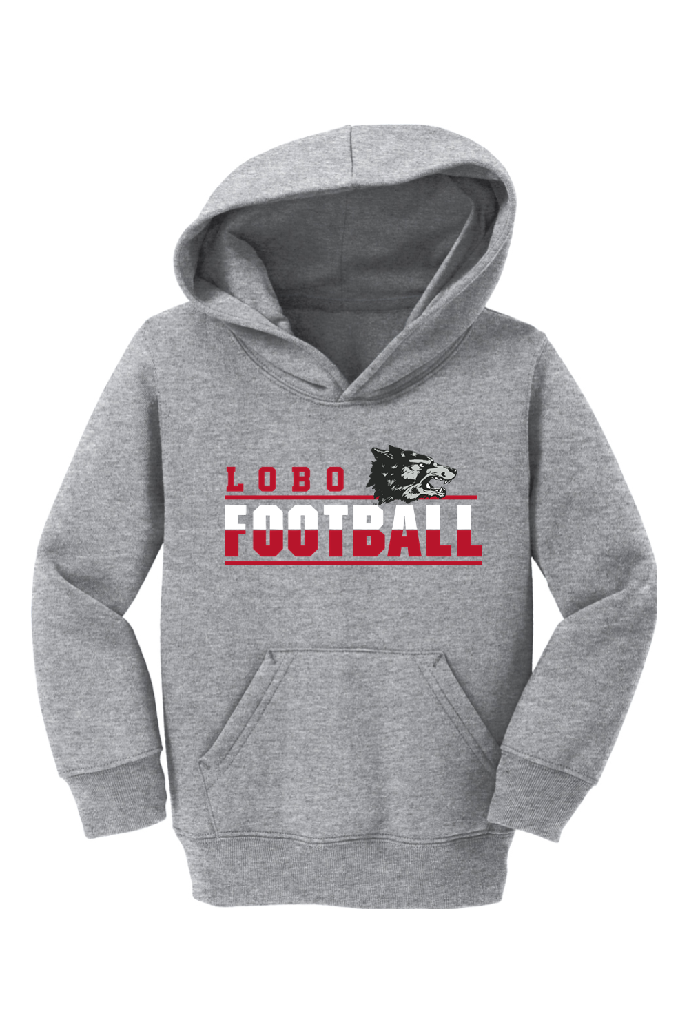 Lobo Football Classic - Port & Company Toddler Core Fleece Pullover Hooded Sweatshirt