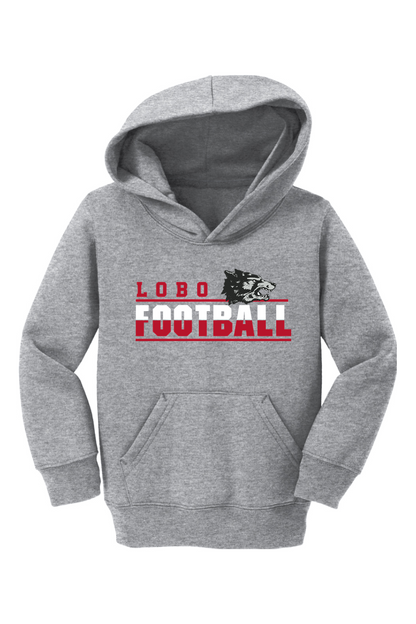 Lobo Football Classic - Port & Company Toddler Core Fleece Pullover Hooded Sweatshirt