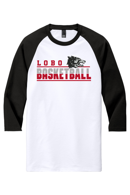 Lobo Basketball Classic - District Perfect Tri 3/4-Sleeve Raglan