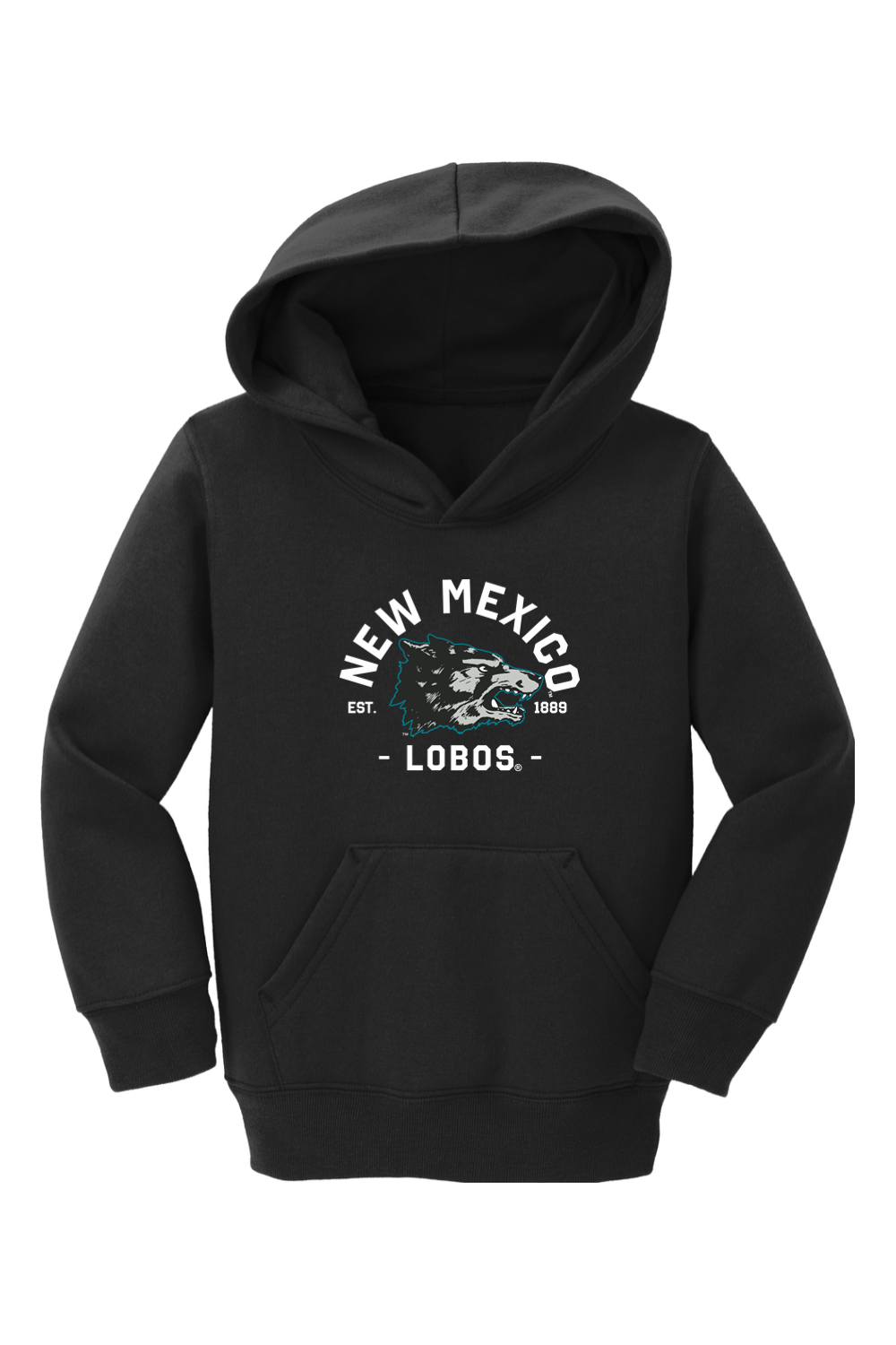 Lobos Vintage 1889 - Port & Company Toddler Core Fleece Pullover Hooded Sweatshirt