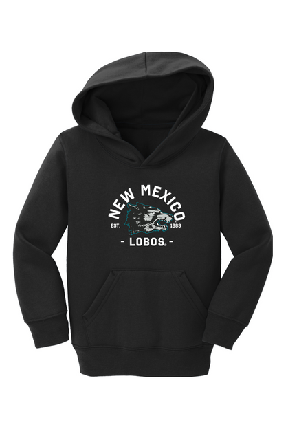Lobos Vintage 1889 - Port & Company Toddler Core Fleece Pullover Hooded Sweatshirt