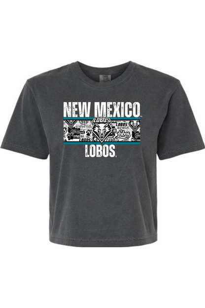 Lobos Heritage Collage - Comfort Colors Women's Heavyweight Boxy T-Shirt