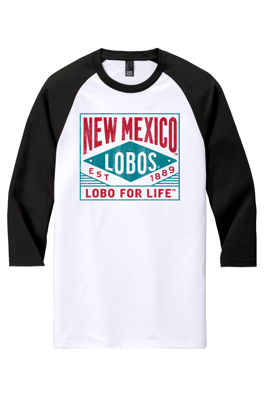 Lobo for Life 1889 - District Perfect Tri 3/4-Sleeve Raglan