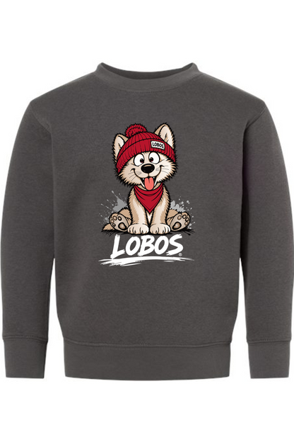 Lobo Pup - Rabbit Skins Toddler Fleece Crewneck Sweatshirt