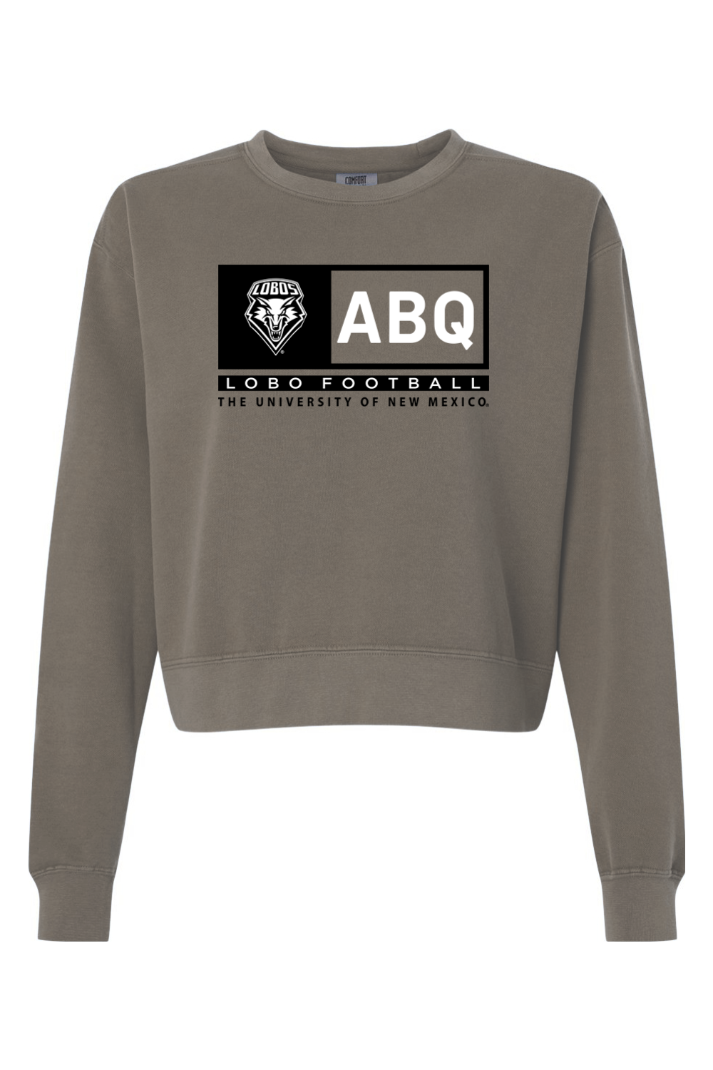 ABQ Heritage Football - Comfort Colors Women's Garment-Dyed Mid-Length Crewneck Sweatshirt