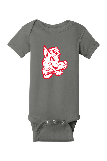 Retro Louie - Rabbit Skins Infant Short Sleeve Baby Rib Bodysuit
