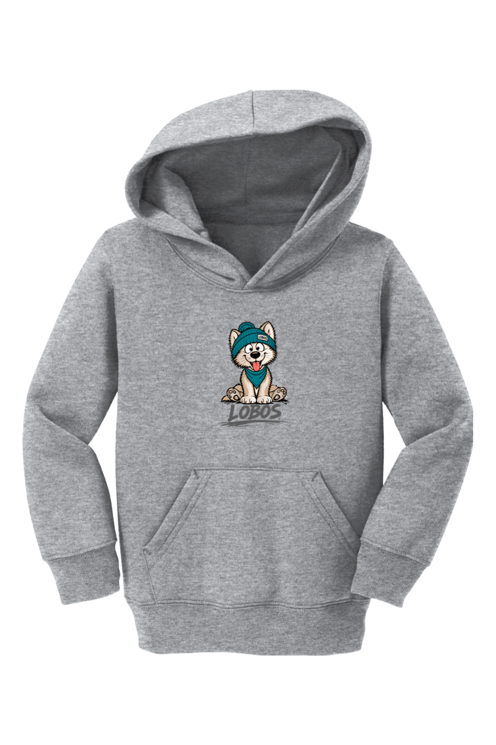 Lobo Pup - Port & Company Toddler Core Fleece Pullover Hooded Sweatshirt