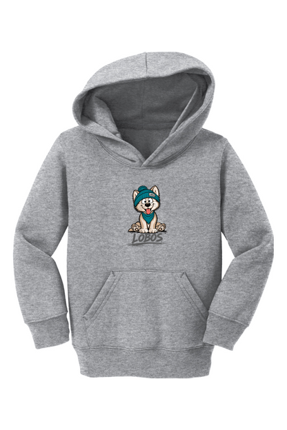 Lobo Pup - Port & Company Toddler Core Fleece Pullover Hooded Sweatshirt