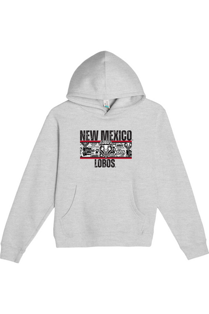 Lobos Heritage Collage - Lane Seven Premium Youth Pullover Hoodie
