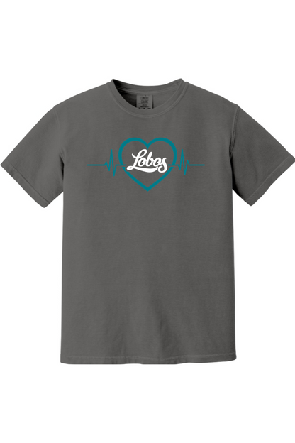 Lobos Beating Heart - Comfort Colors Ringspun Short Sleeve Shirt