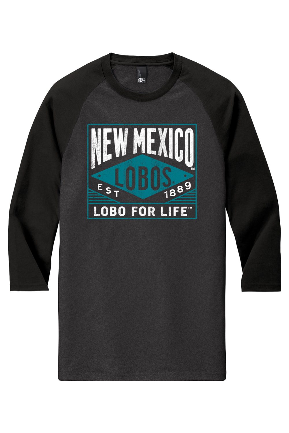 Lobo for Life 1889 - District Perfect Tri 3/4-Sleeve Raglan