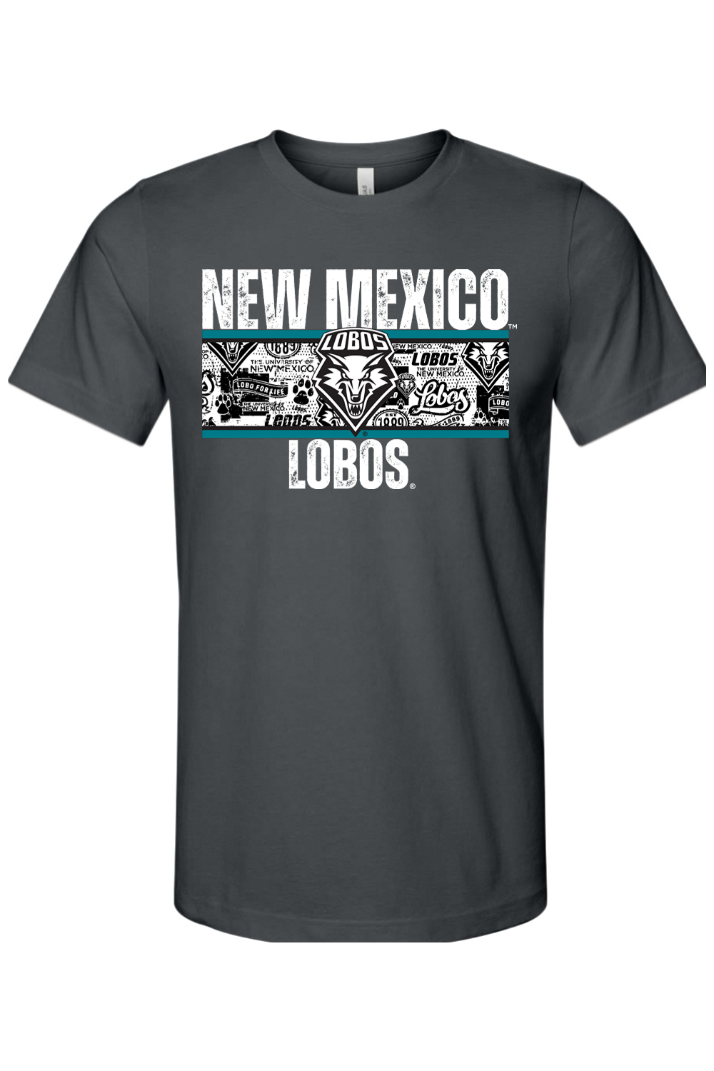 Lobos Heritage Collage - Bella + Canvas Jersey Tee
