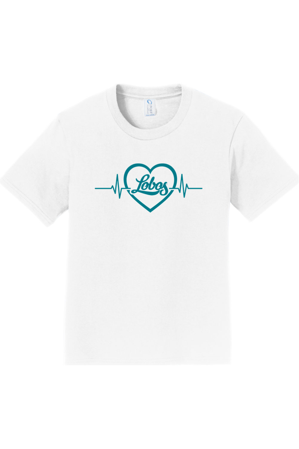 Lobos Heartbeat - Port & Company Youth Fan Favorite Tee